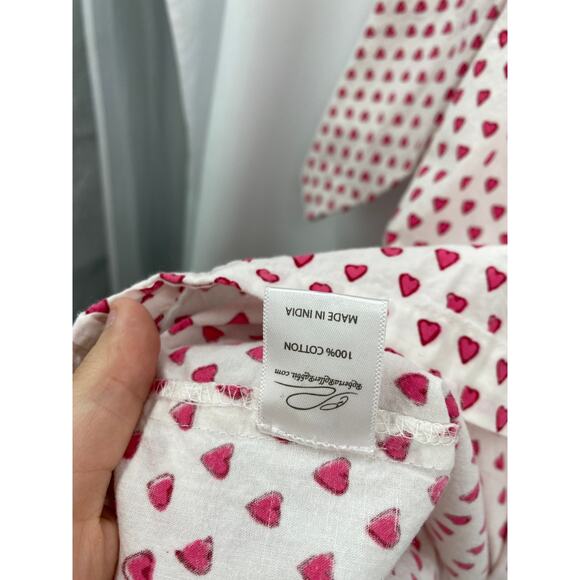 Roller Rabbit white hearts cotton robe - Picture 5 of 5